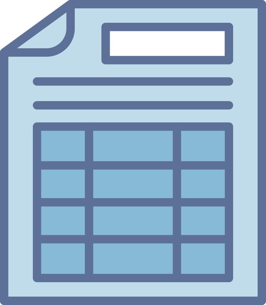 Spreadsheet Clean Sketch Form Layout vector