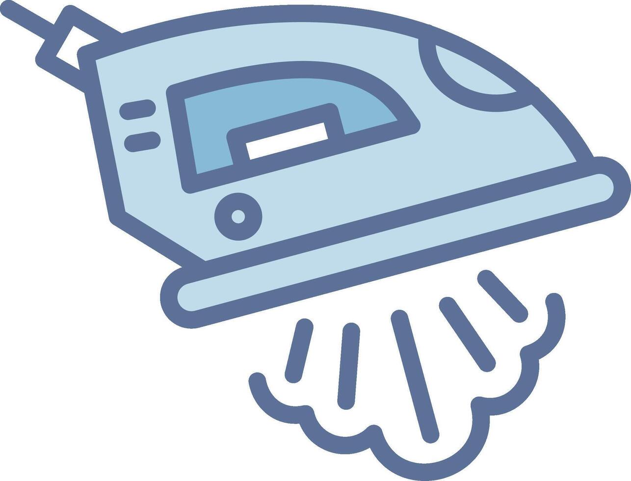 Steam Iron Clean Frame Object Illustration vector