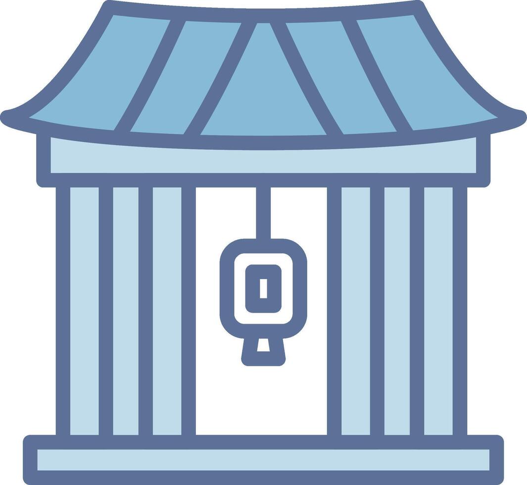 Kaminarimon Gate Modern Interface Badge Design vector