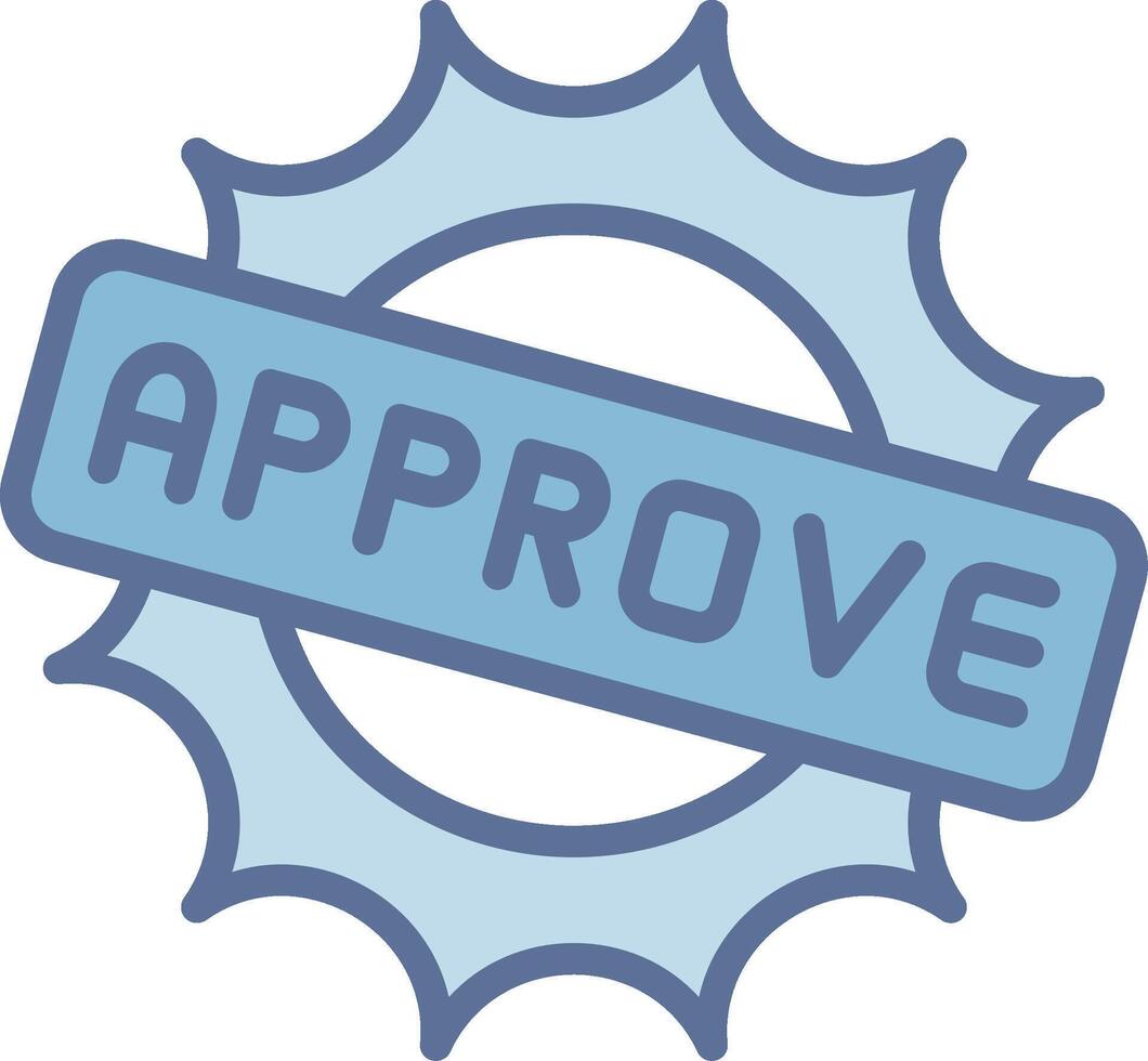 Approve Stylish UX Piece Symbol vector