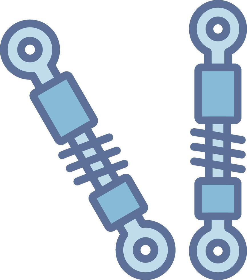 Damper 3D Interface Shape Design vector