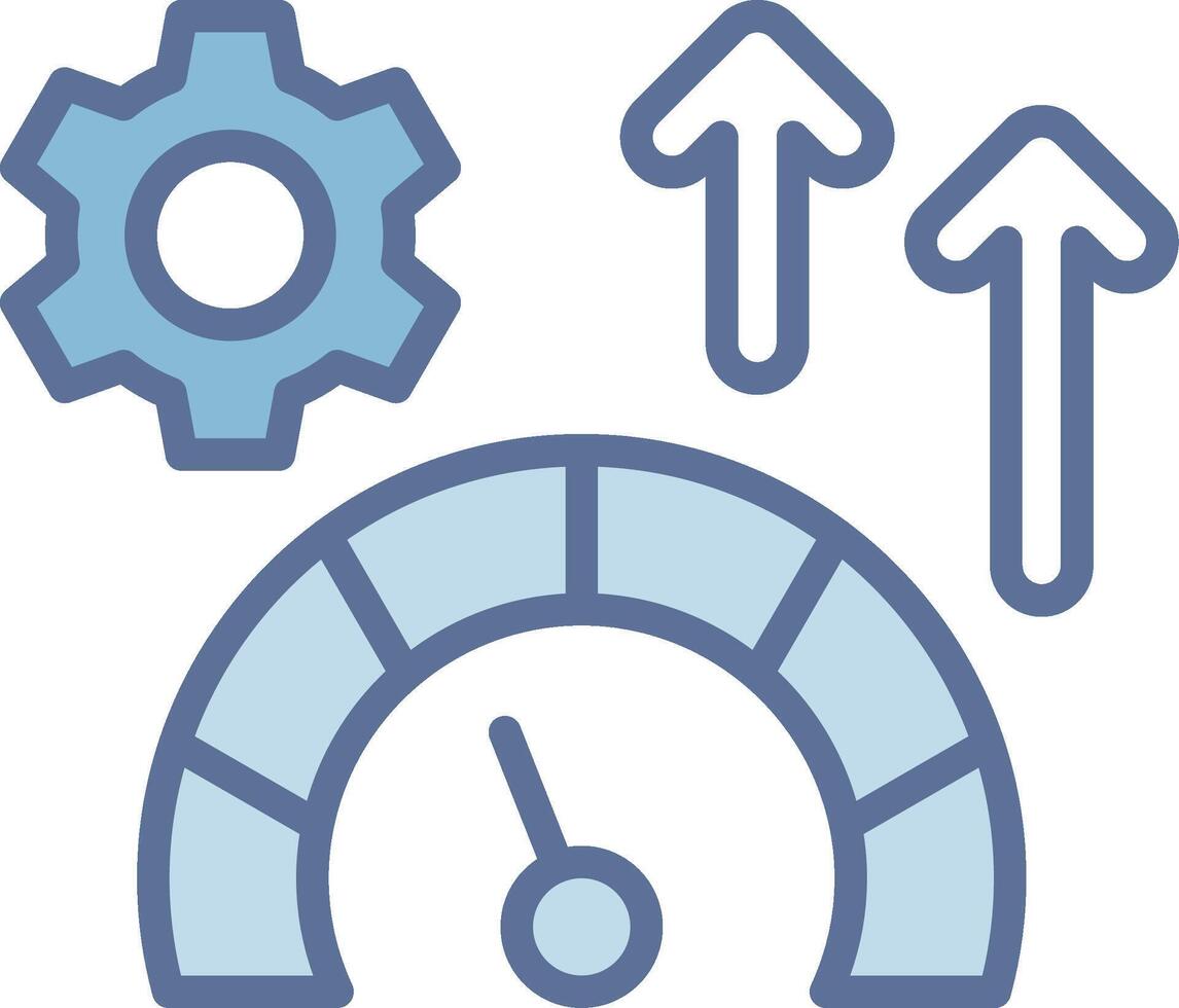 Productivity Simplified Line Mark Illustration vector