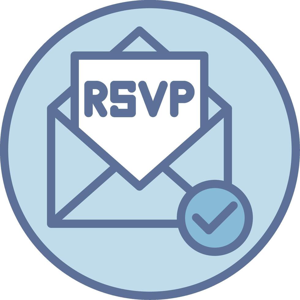 Rsvp Flat UI Form Design vector