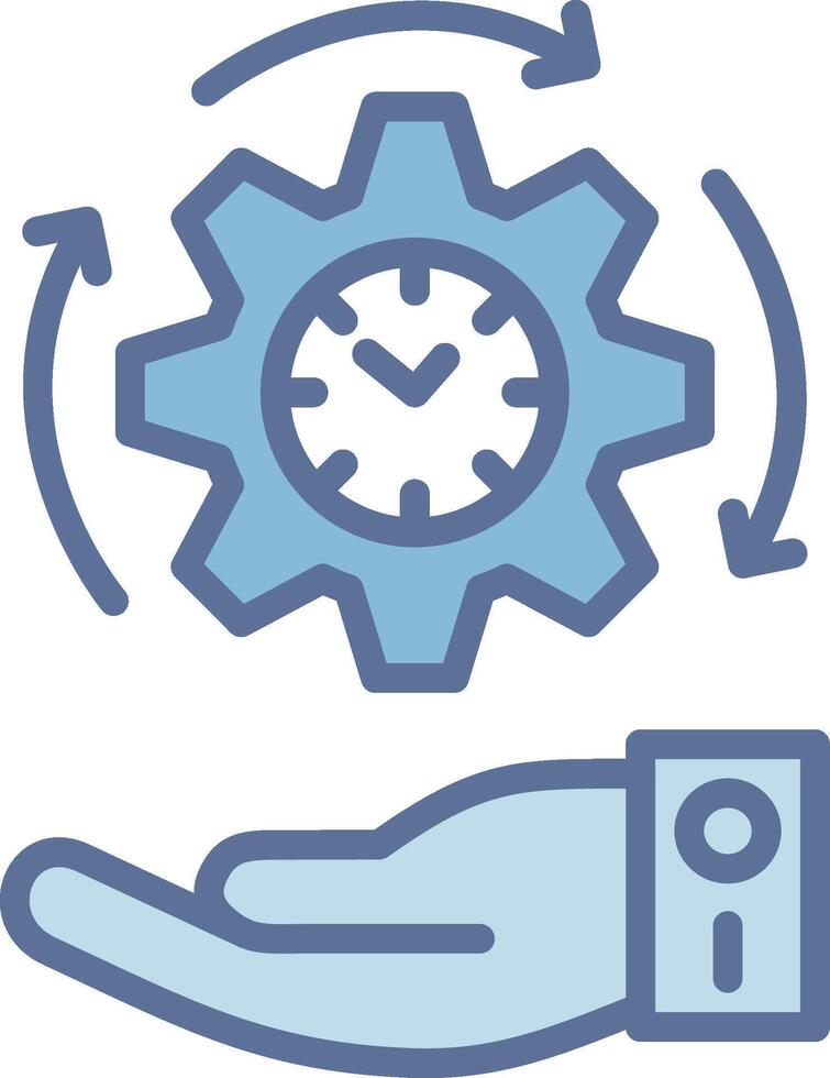 Time Management Simplified Design Piece Artwork vector