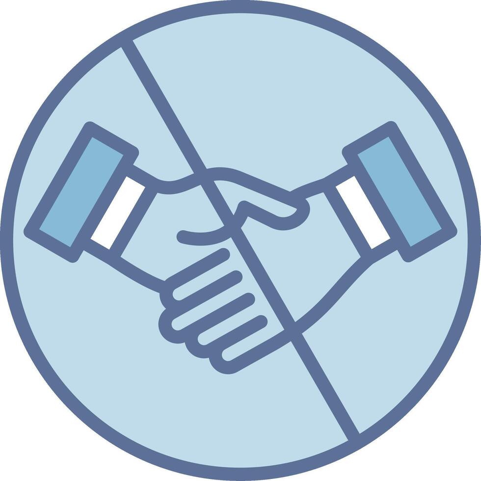 No handshake Responsive App Shape Design vector