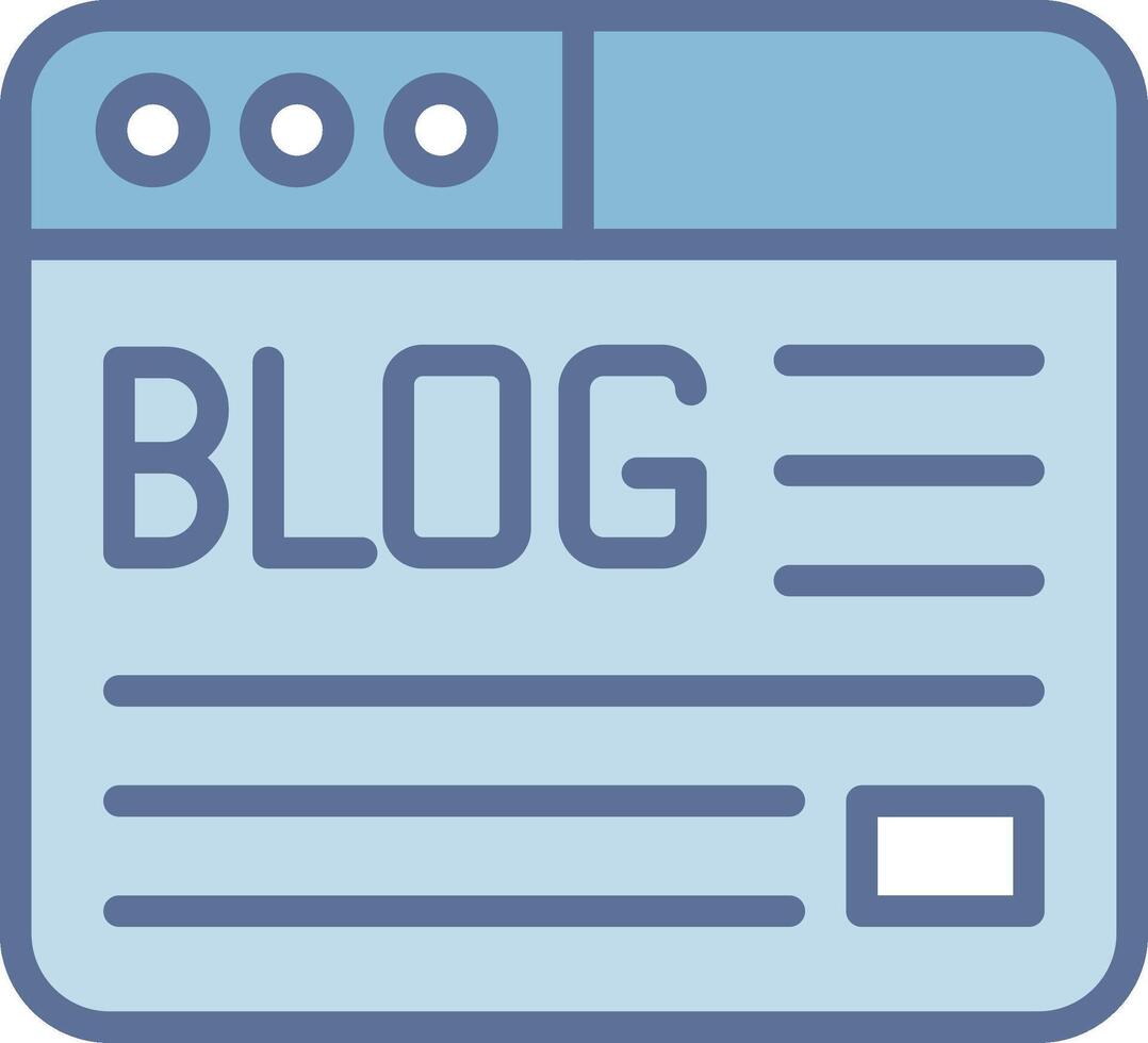 Blog Geometric Style Badge Design vector