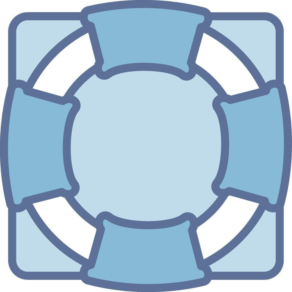 Lifebuoy Modern Interface Badge Design vector