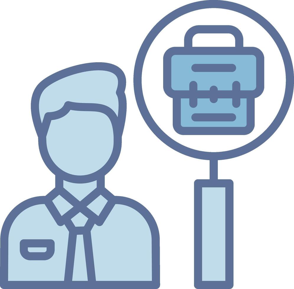 Job Seeker Pastel Tone Form Graphic vector