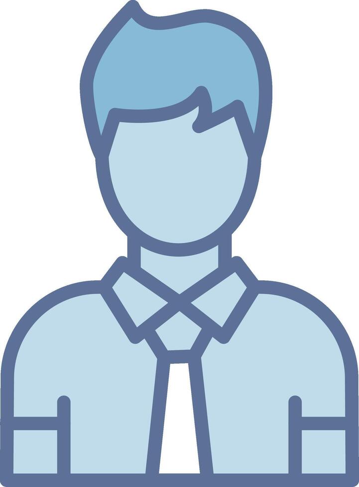 Man Outlined Line Art Form vector