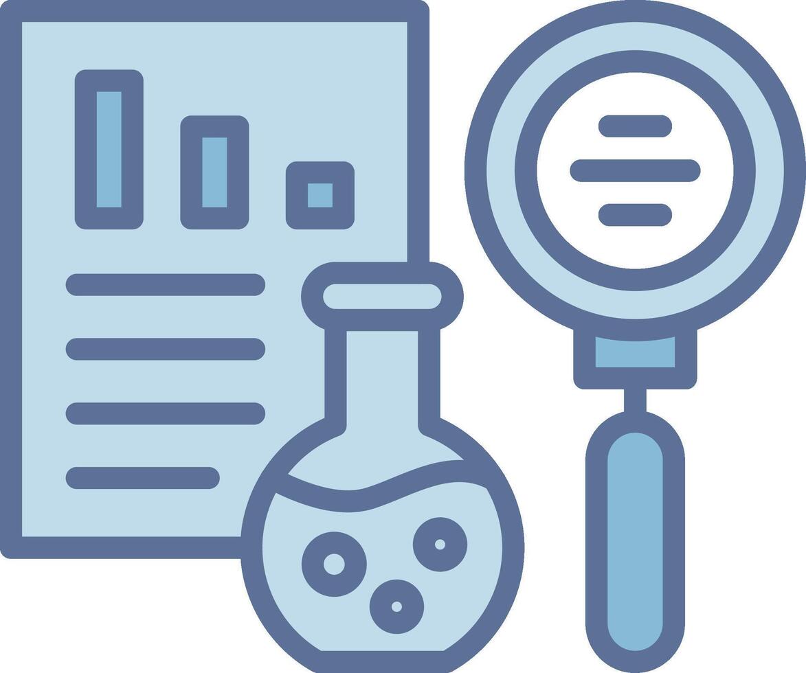 Medical research Monochrome Line Graphic Design vector
