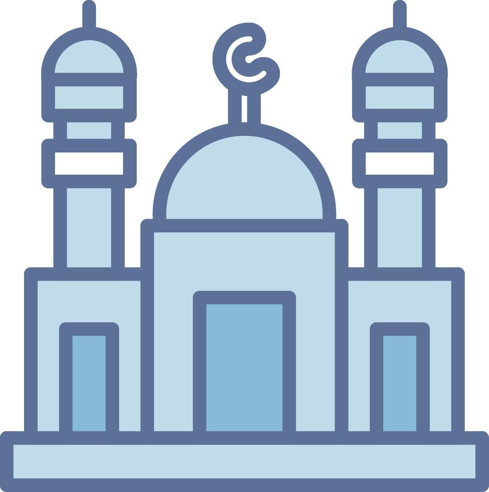 Taza Pir Mosque Clean Frame Object Illustration vector