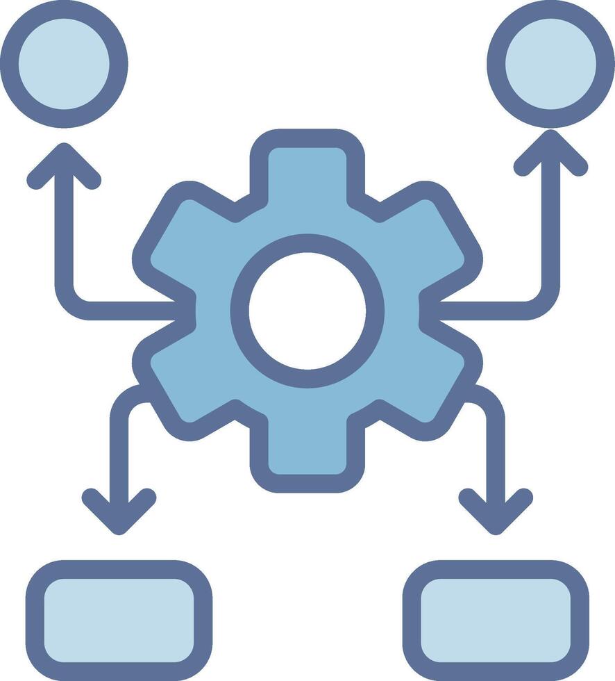 Settings Responsive App Shape Design vector