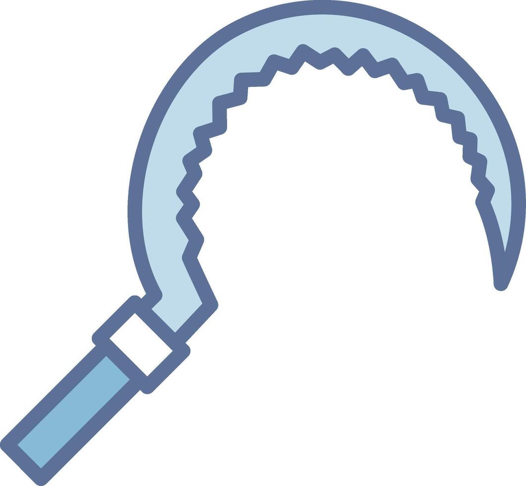 Sickle Solid Fill Symbol Style vector