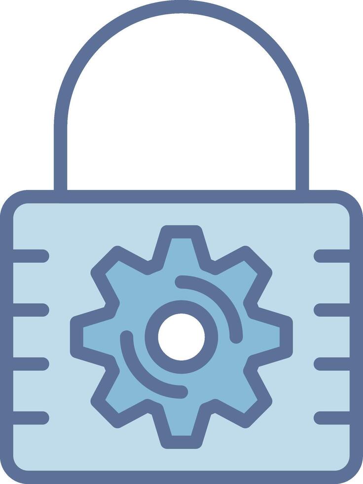 Lockout Dark Mode Symbol Shape vector