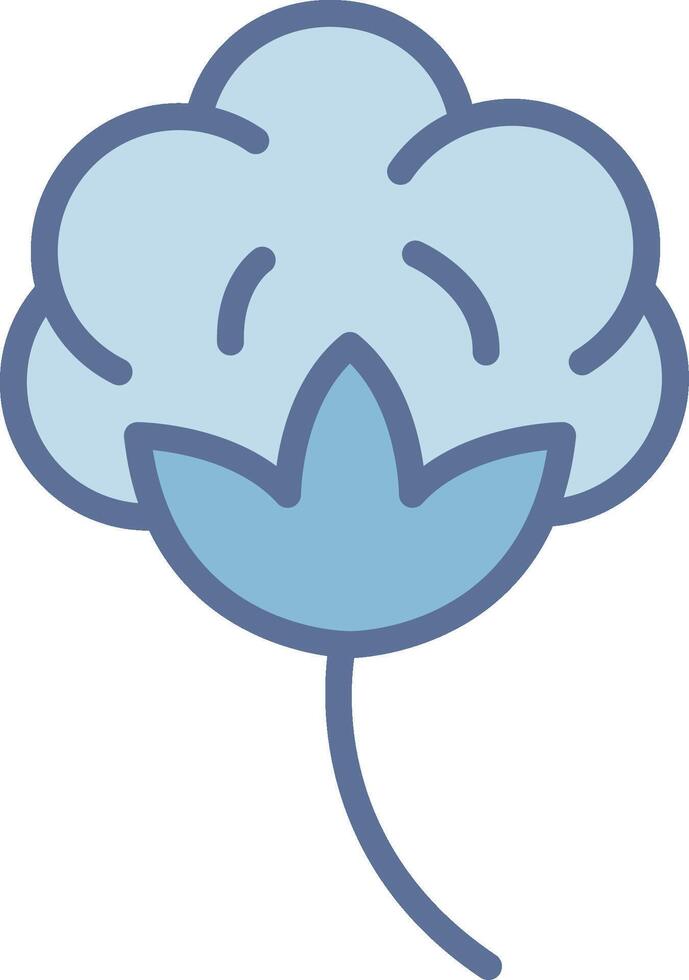 Cotton Muted Tone Element Design vector