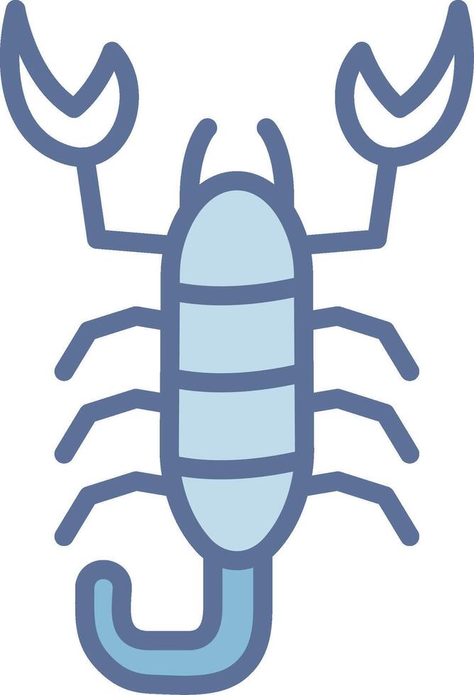 Scorpion Monotone Sketch Design Element vector