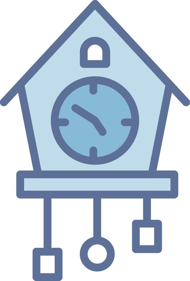 Cuckoo Clock UX Focused Shape Symbol vector