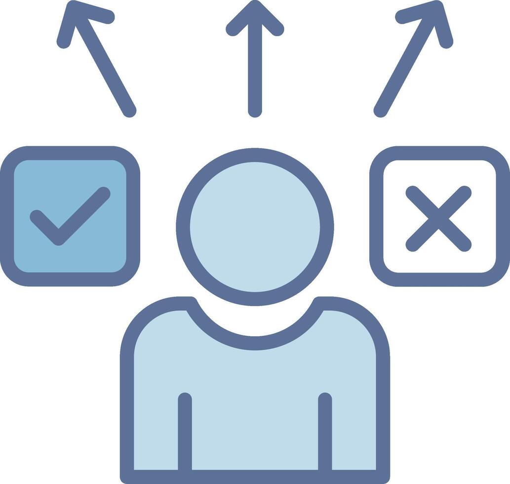 Decide Interface Line Graphic Element vector