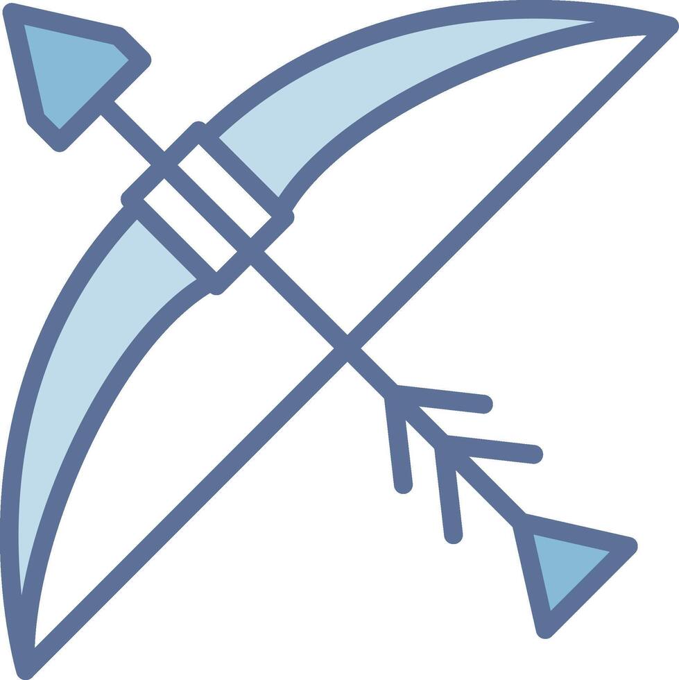 Bow And Arrow User-Friendly Drawing Interface vector
