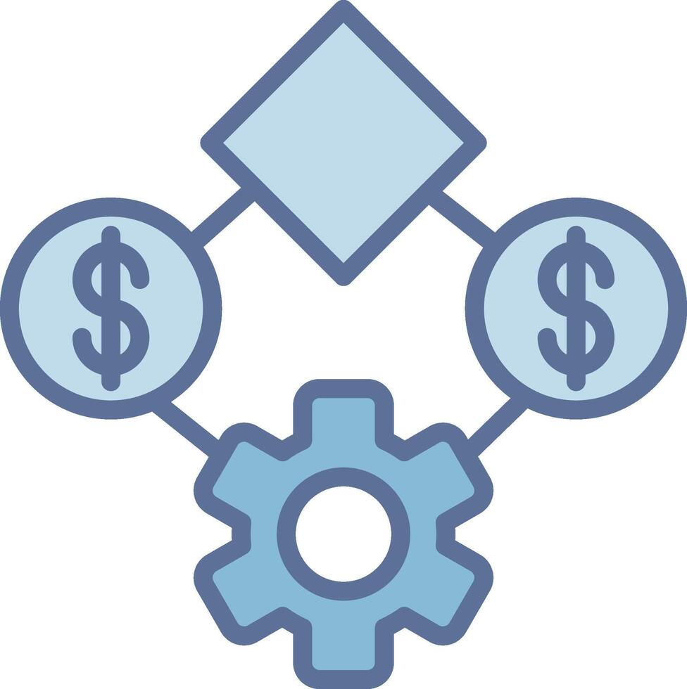 Business Color Block Badge Symbol vector