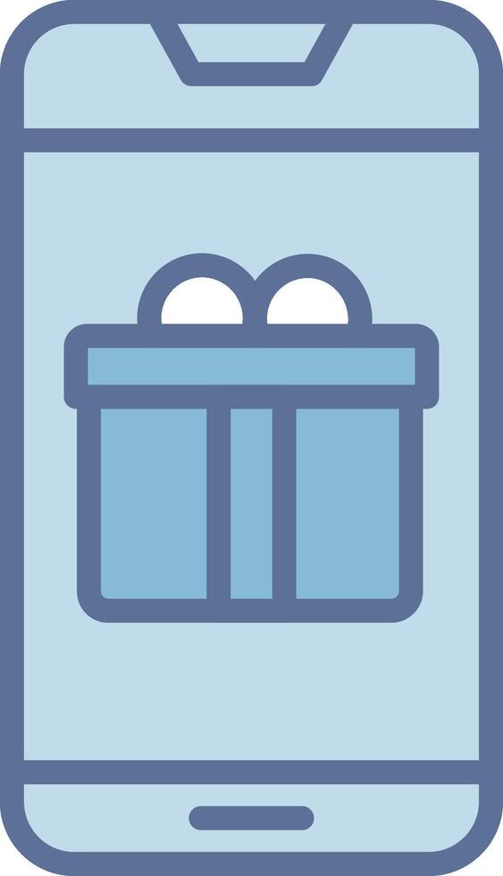 Gift Box Minimal Design Badge Artwork vector