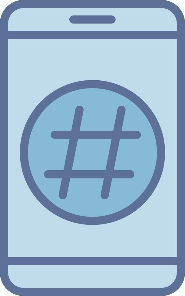 Hashtag Minimal Graphic Visual Layout vector