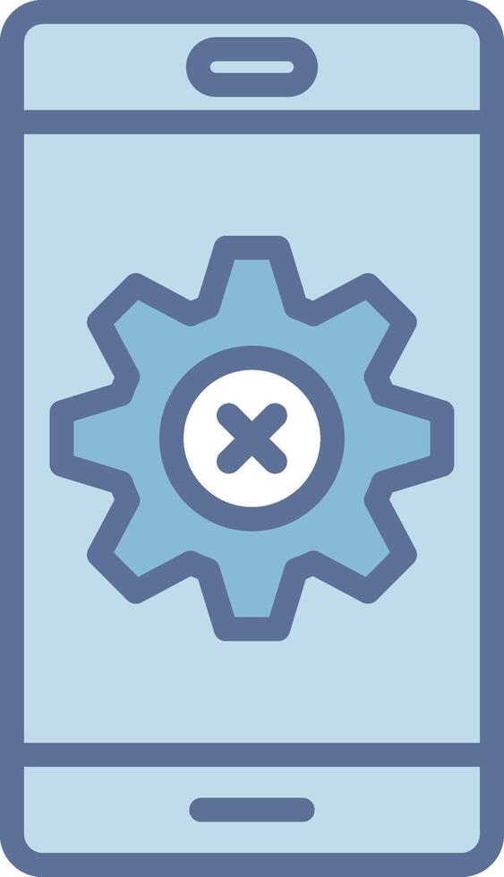 Cease Of Activity Simplified Line Mark Illustration vector