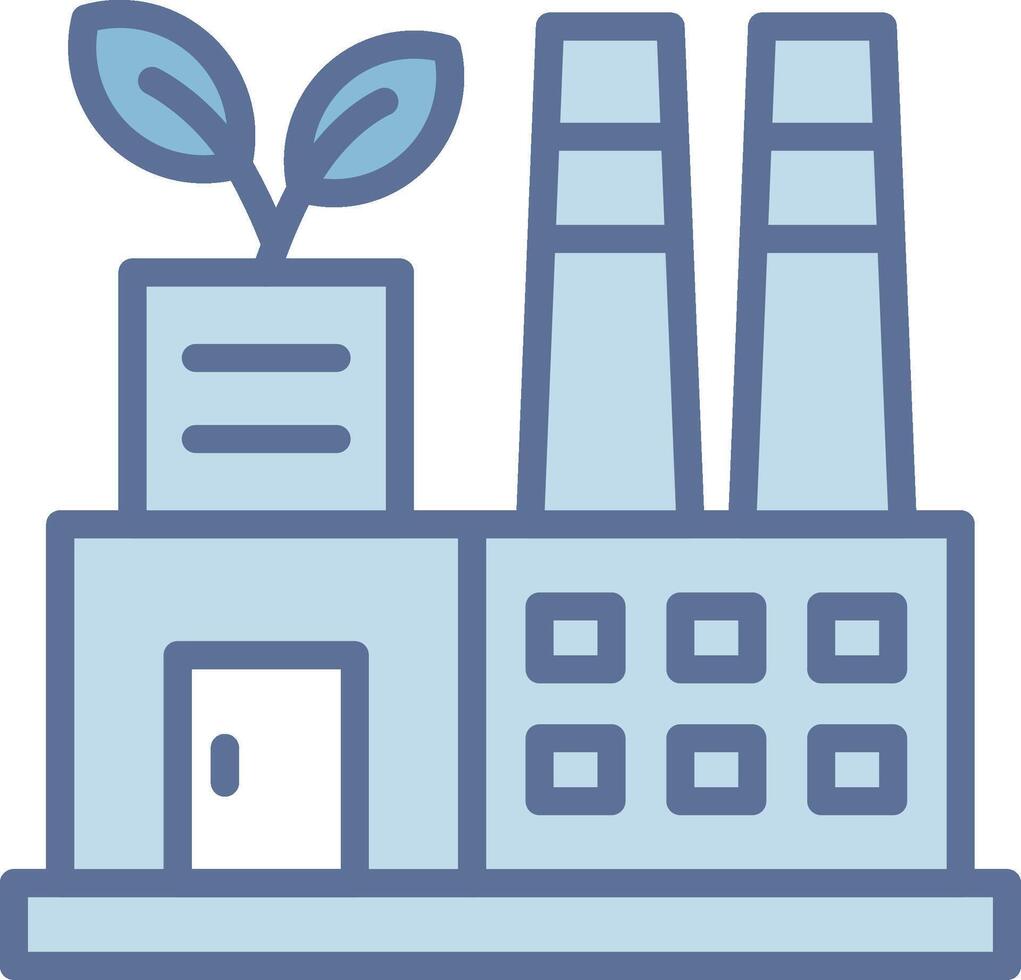 Green Factory Digital App Concept Sketch vector