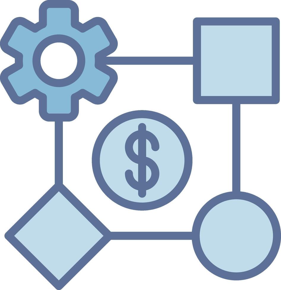 Business Model Smooth UI Symbol Structure vector