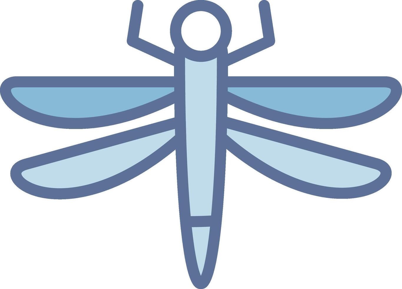 Dragonfly Minimal Design Badge Artwork vector