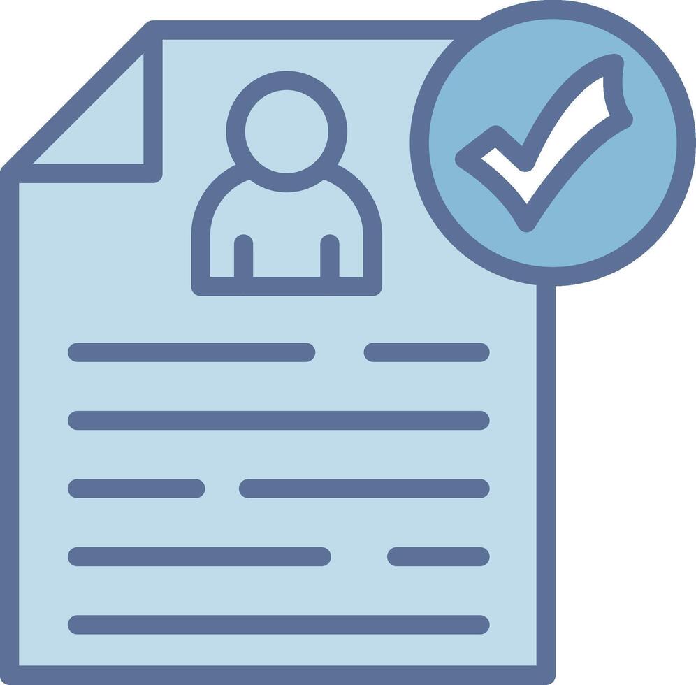 Resume Stylized Flat Drawing Piece vector