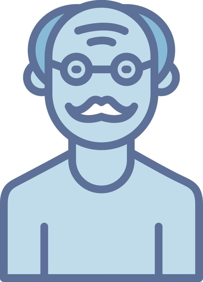 Elder People App Focused Design Concept vector