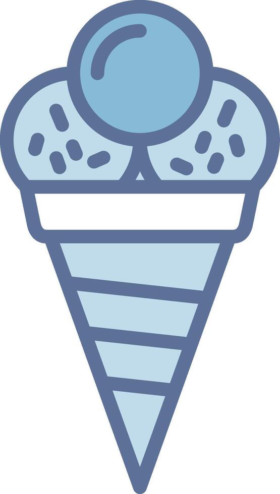 Ice Cream Pixel Grid Artwork Design vector