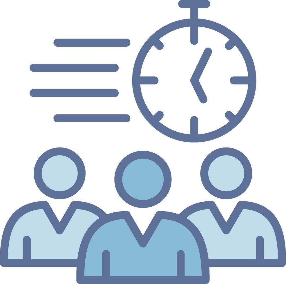 DeadLine Two Colour Solid Fill Symbol Style vector