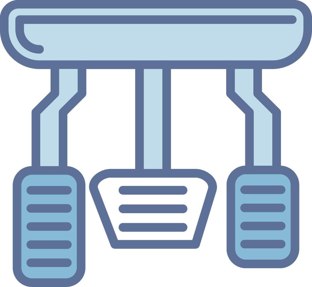 Car Pedals Solid Fill Symbol Style vector