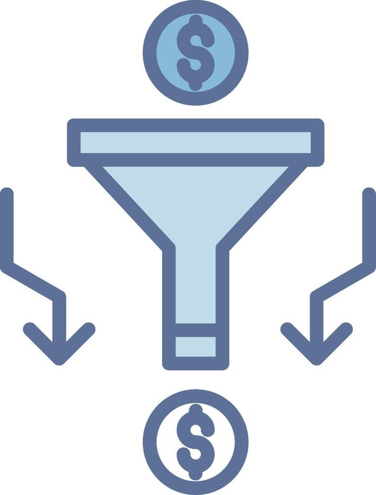 Sales PipeLine Two Colour High Contrast Badge Design vector