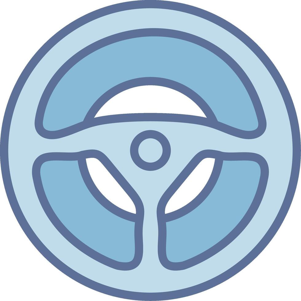 Steering Wheel UI Badge Layout vector