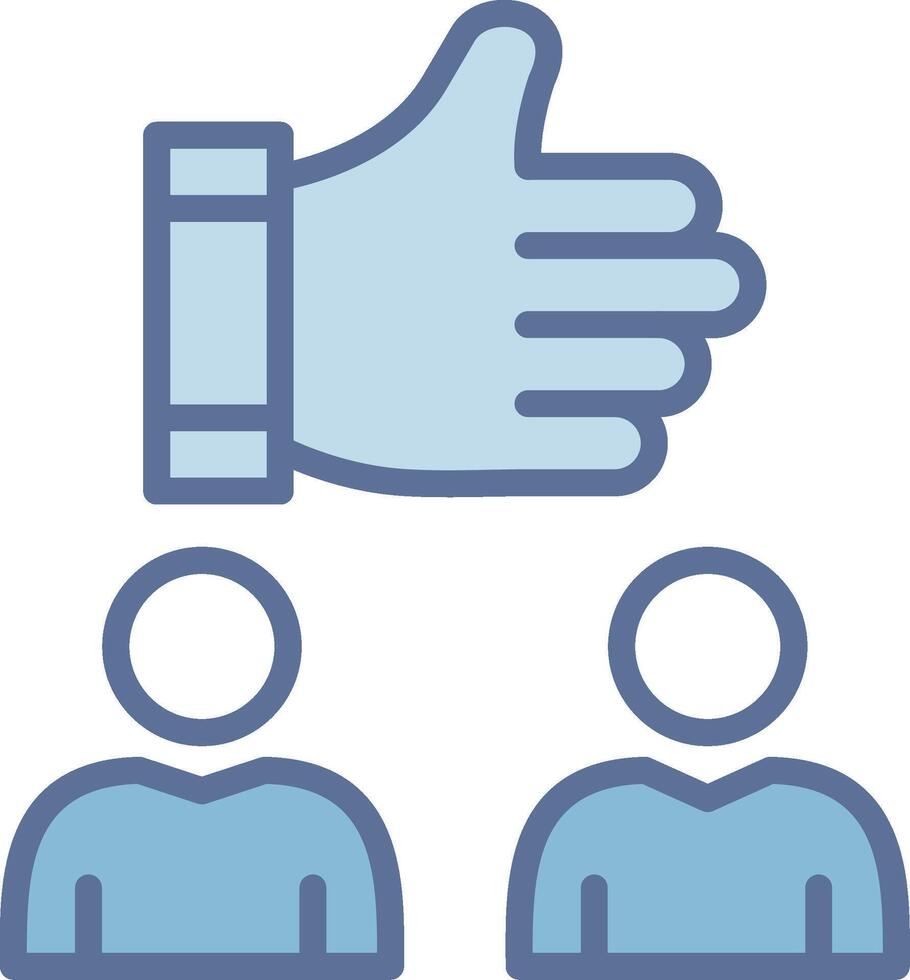 Thumbs Up Interactive UI Design Element vector