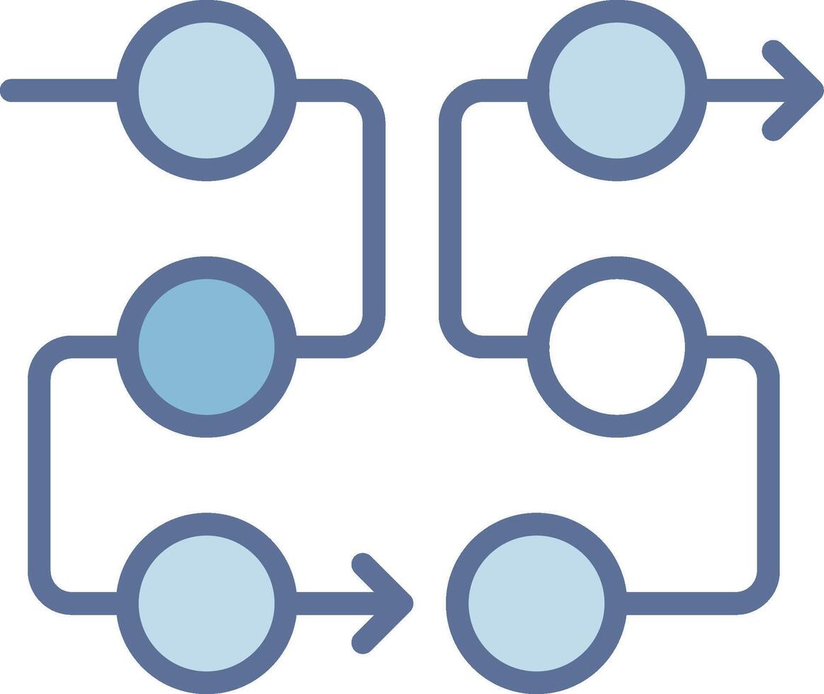 Flow diagram Pastel Tone Form Graphic vector