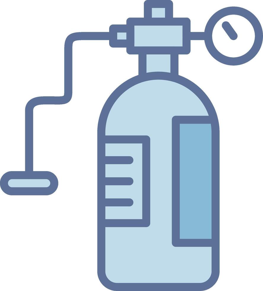 Oxygen Tank Smooth UI Symbol Structure vector