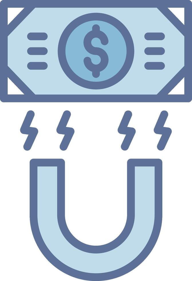 Money Magnet Minimal User Interface Element vector