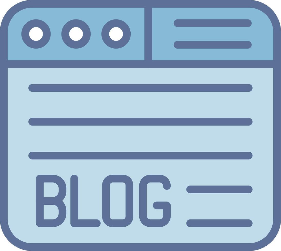 Blog Stylish UX Piece Symbol vector