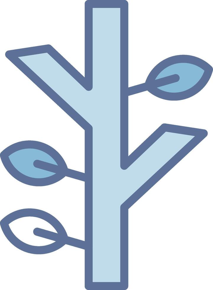Tree Branch 3D Rendered Symbol Layout vector
