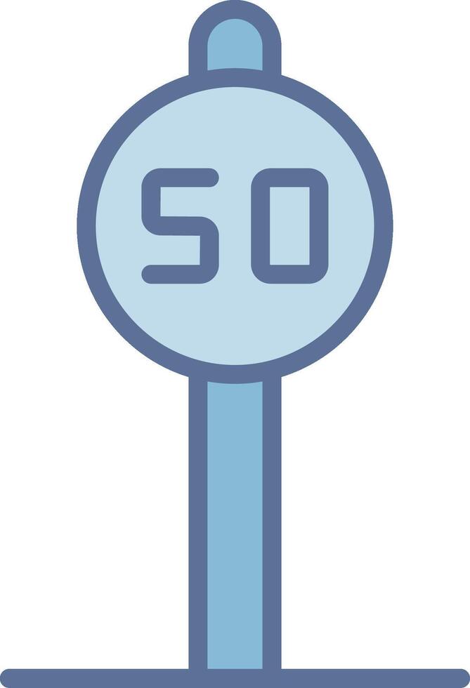 Speed Limit Sleek Visual Mark Structure vector