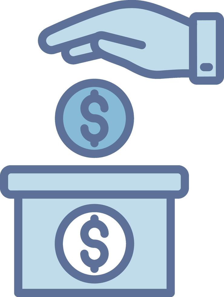 Deposit Muted Tone Element Design vector