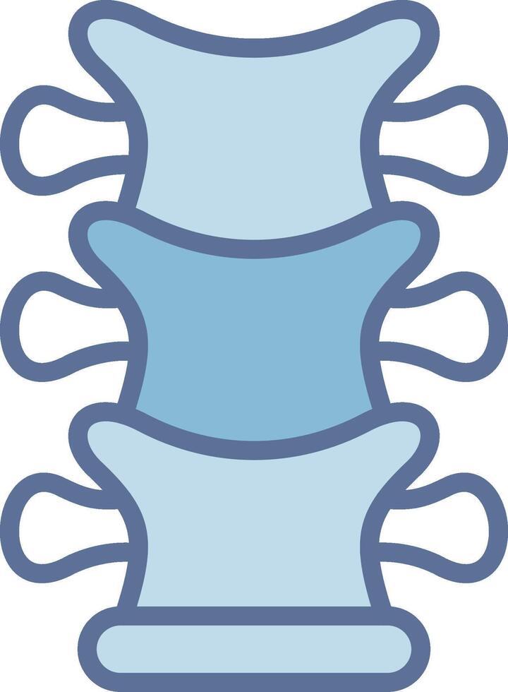 Spinal Cord Geometric Style Badge Design vector