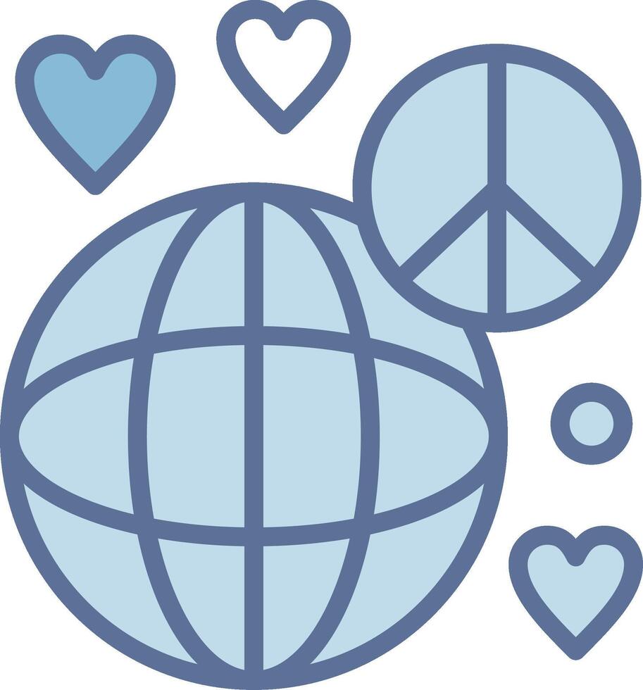 World peace Thin Line Element Structure vector