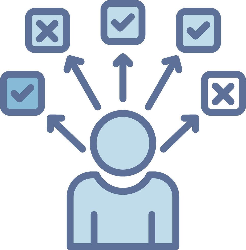 Choices Soft Outline Graphic Shape vector