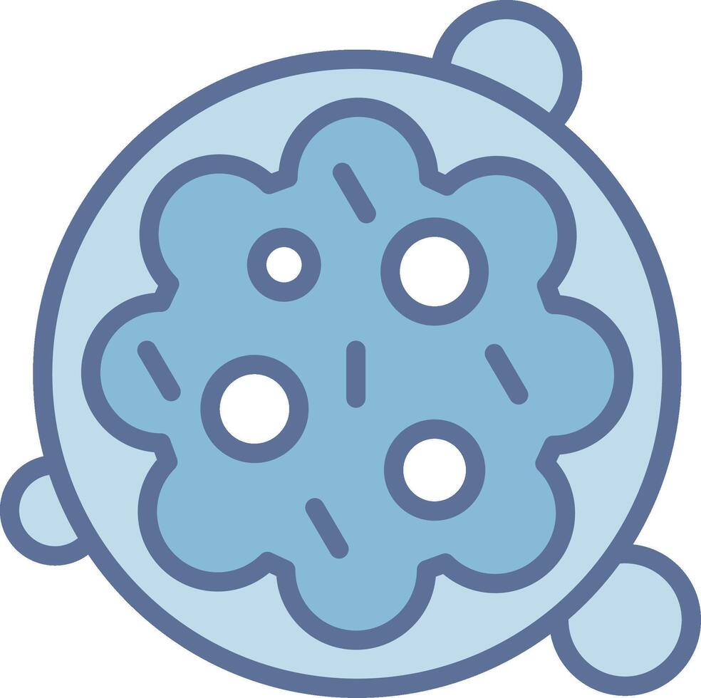 Cancer Cell Modern Color Symbol Shape vector