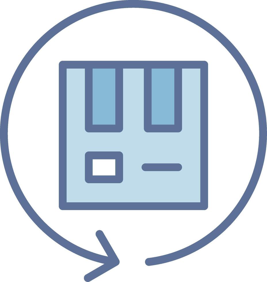 Return Box Gradient Color Form Shape vector